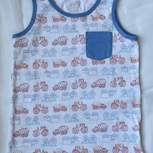 (5 for $25) Children's Place Boys Tank top - Cars and Trucks Tee - 5t Boys - Picture 2 of 3